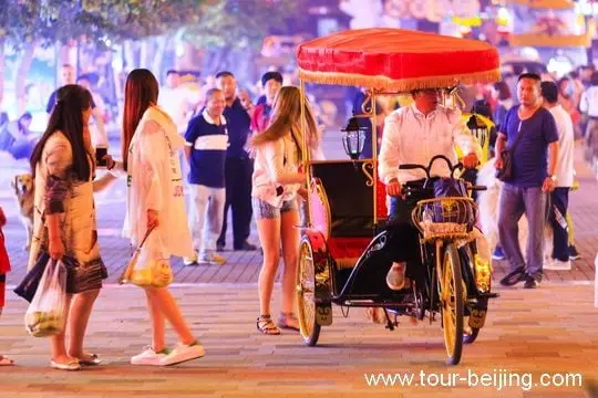 The street makes a lovely walk in the evening.