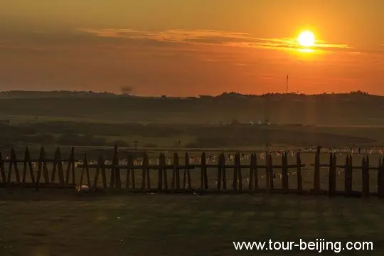 Sunrise over Golden Horde Tripes in Hulunbuir