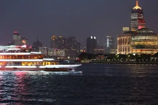 Cruising on Huangpu River at night