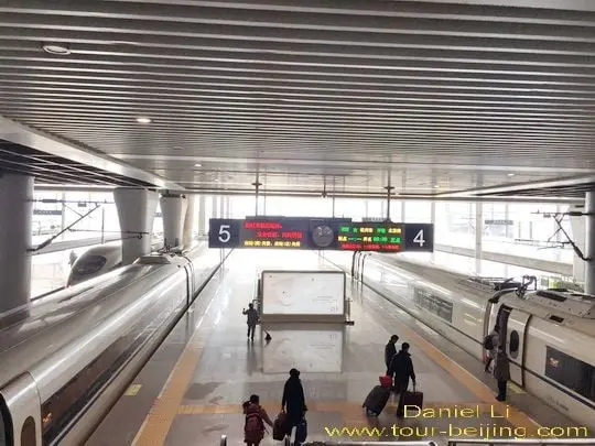 Getting onto the train