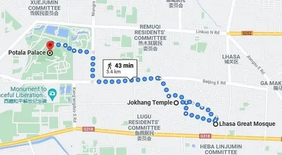 Lhasa Great Mosque & the Mosques in Lhasa (Tips, Photos & Map)