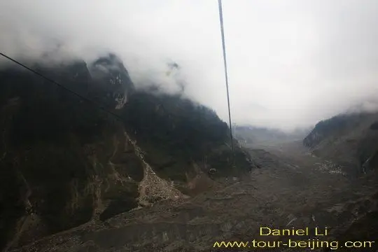 Hailuogou Glacier viewed from our cable car