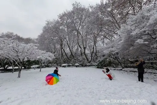 Snow Turns West Lake Hangzhou into a White Fairyland