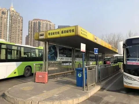The Mutianyu Shuttle Bus Stop inside Dongzhimen Wai Bus Compound
