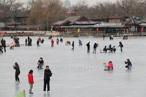 Ice Skating on Shichahai Lake