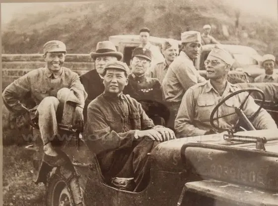 In 1945, Hurley went to Ya'an. Chairman Mao Zedong met him at the airport.