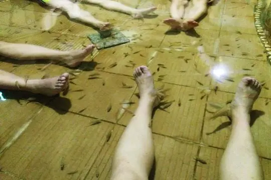 Soak in an indoor hot spring resort