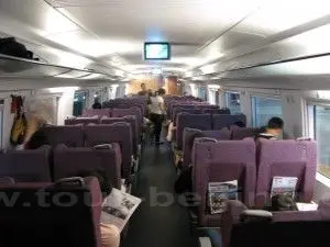 Inside a Bullet Train Car