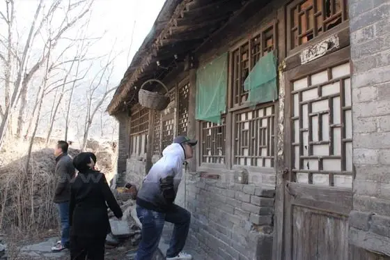 Inspecting an old house.