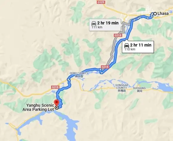 Lhasa Yamdrok Lake Road Trip (Tips, Photos & Maps)
