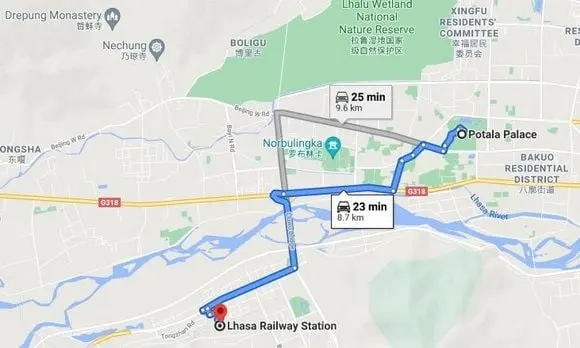 Lhasa Railway Station Transportation (Tips, Photos & Map)