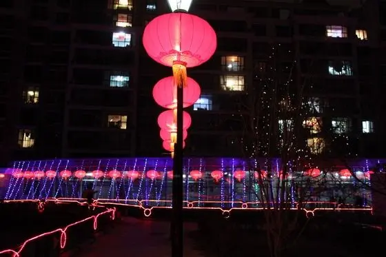 Lit lanterns in our community