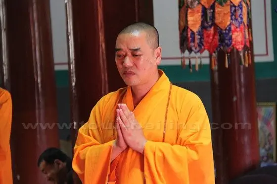 Meditation under the guidance of a Buddhist master