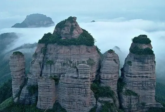 Mount Danxia (China Red Stone Park) in Guangdong Province