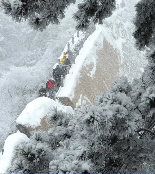 Mount Huashan in White Snow (1)