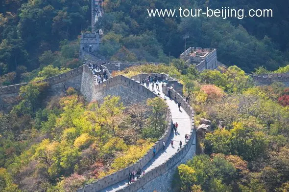Mutianyu Great Wall during the Fall Foliage Period