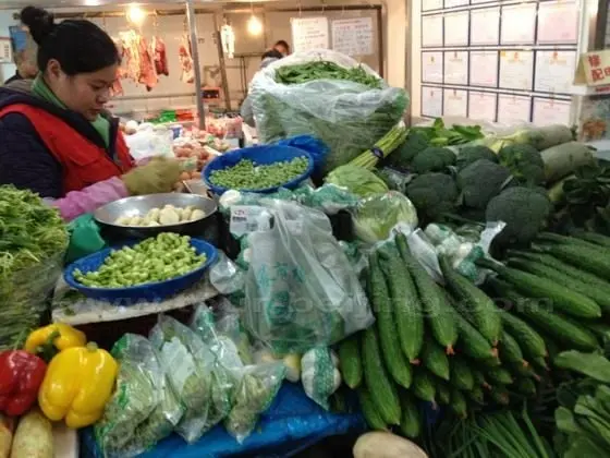 My favorite vendor who sells vegetables targeted at the southerners.