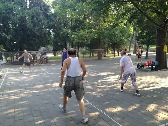 Never too old to play badminton