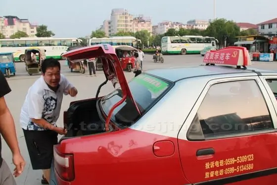Ok, decided to use his special model taxi.