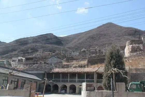 One more picture of the village houses standing on the hillside.