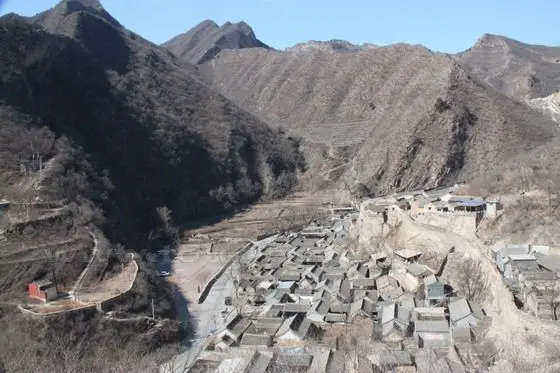 Overlooking Cuandixia Village from the east hillside.