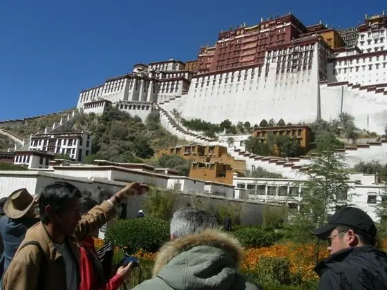 Potala Palace in the center of Lhasa City