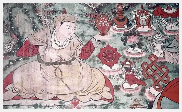 One of the murals in Sakyamuni Hall ( Image Credit: Internet) (Camera Forbidden )