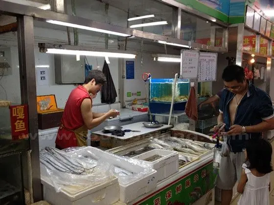 Seafood stall