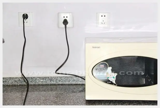 Sockets and plugs in use