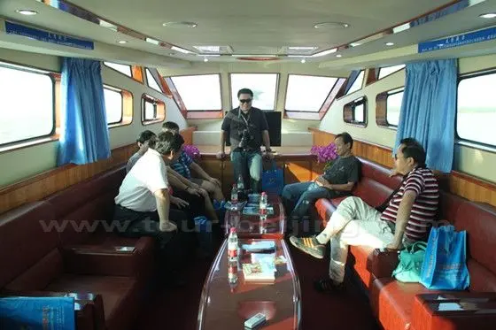 Some are just sitting in one of the cabins (VIP Cabin),