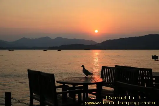 Sunset over the West Lake