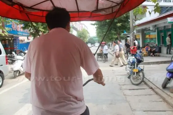 Taking a trishaw ride
