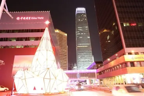 Beijing CBD Area at Night