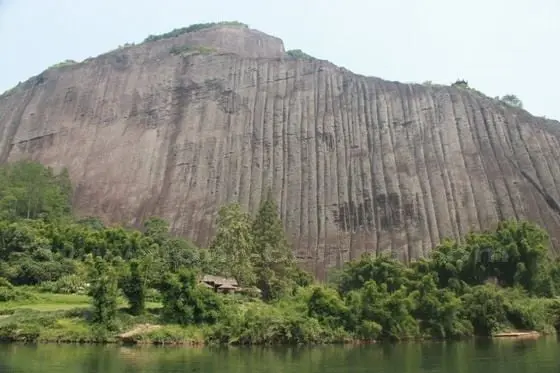 The Danxia Landscape in Wuyi Mountain in Fujian Province