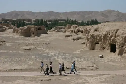 The Gaochang ruins.