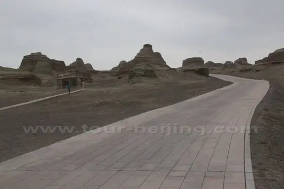 The Ghost Town are well paved for tourists