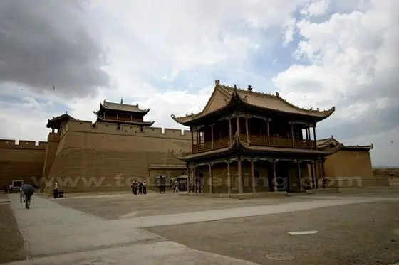 The Jiayuguin Pass at the western tip of the Great Wall of China
