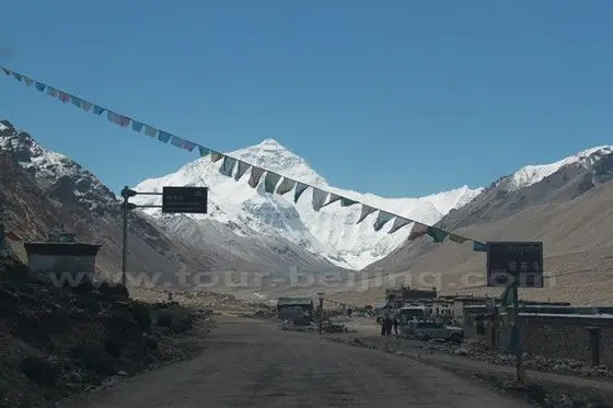 The Rongbu, one of the highest monasteries in the world, it lies at the base of the Rongbuk Glacier.