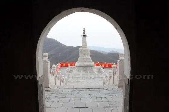 The White Pagoda in front of the Huijin Temple