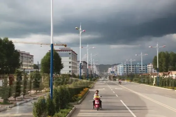 The avenue of Hezuo.