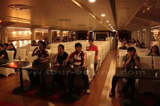The boat can accommodate over 100 passengers