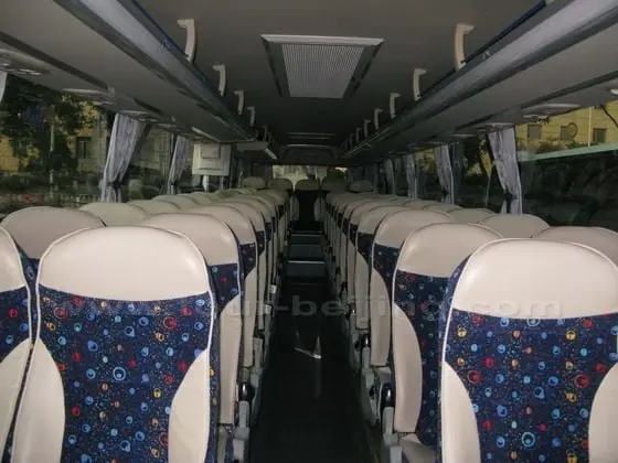 The bus interior