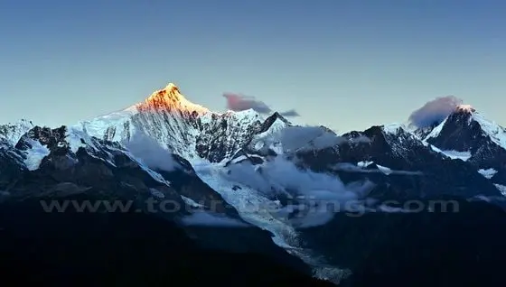 The golden summit of Meili Snow Mountain Deqin