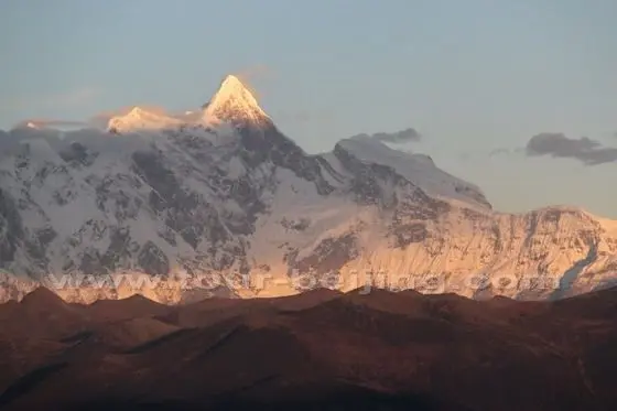 The golden summit of Namcha Barwa Mountain
