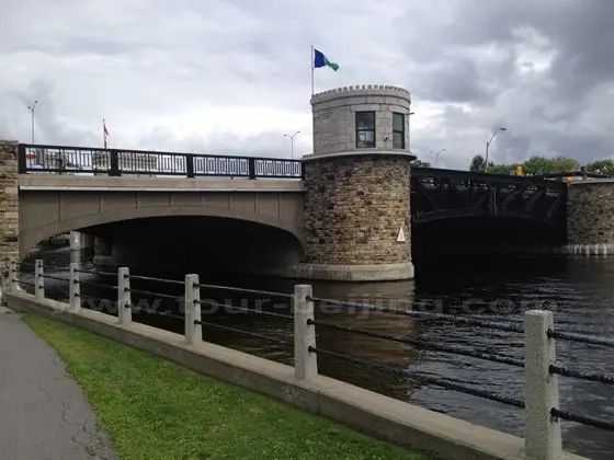 The heritage bridge was built in 1882