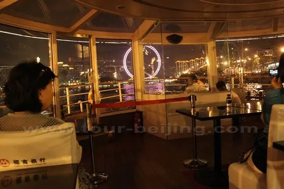 The inside bow of the boat offers a better view of the outside illuminated sights