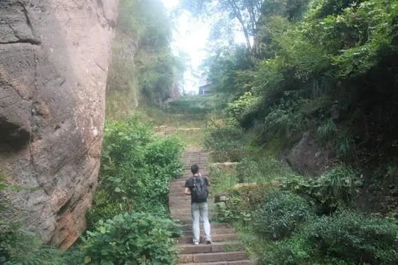 The last 320 meter hike was a little treacherous and steep