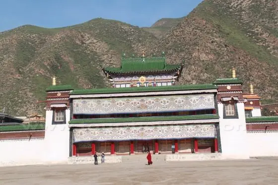 The main hall ( Grand Prayer hall ) in Labrang Monastery