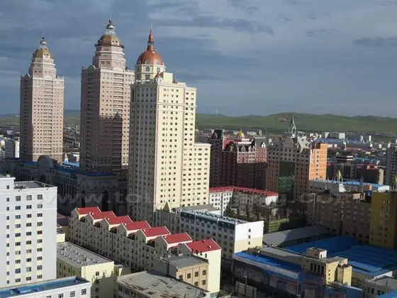 The newly built European style buildings
