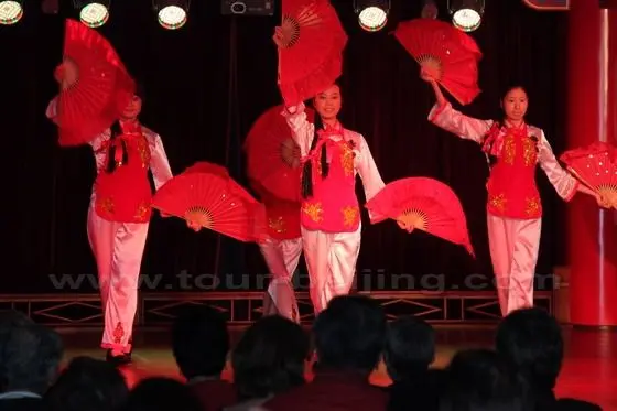The performance by the crew on the banquet